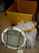 FOUR MODERN LIGHT FITTINGS ETC