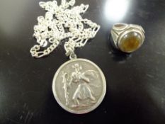 TWO STERLING SILVER LOCKETS ON CHAINS, APPROX TOTAL WEIGHT 29G