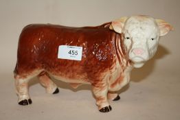 A BUTCHER'S SHOP STYLE MELBAWARE HEREFORDSHIRE BULL