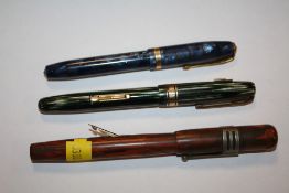 THREE VINTAGE FOUNTAIN PENS