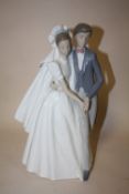 A NAO BRIDE AND GROOM FIGURE GROUP