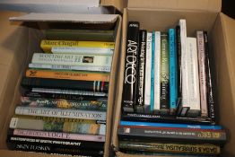 TWO BOXES OF ART REFERENCE BOOKS