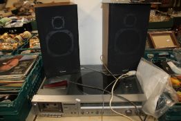 A PANASONIC STEREO MUSIC SYSTEM SG-2220 WITH A PAIR OF SPEAKERS