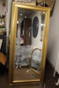 A LARGE MIRROR, APPROX. 170 X 80 CM