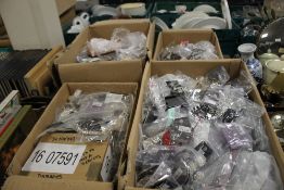 FOUR BOXES OF COSTUME JEWELLERY A/F