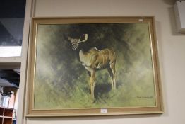 A FRAMED DAVID SHEPHERD PRINT