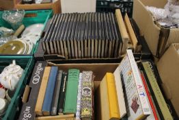 TWO TRAYS OF ART REFERENCE BOOKS