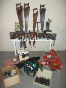 A SELECTION OF HANDTOOLS