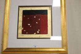 A FRAMED AND GLAZED LIMITED EDITION GOVINDER NAZRAN PRINT, 555/795, 48 X 48 CM