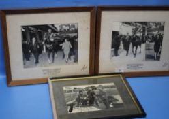 HORSE / DOG / RACING INTEREST - two photographs relating to the 'Leighton Hill Handicap' of