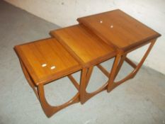 A RETRO NEST OF THREE TABLES