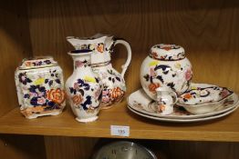 A COLLECTION OF 'MASON'S' CERAMICS TO INCLUDE A LIDDED GINGER JAR