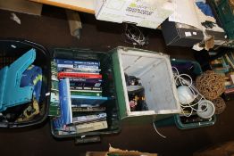 A QUANTITY OF SUNDRIES TO INCLUDE BOOKS, CERAMICS, ETC.