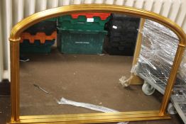 A WALL HANGING MIRROR APPROX. 124 X 86 CM