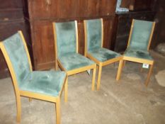 FOUR MODERN SKOVBY DINING CHAIRS
