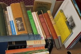 A TRAY OF SPORTING INTEREST BOOKS TO INCLUDE 'THE LONSDALE LIBRARY' VOL. XVI, 'RACKETS, SQUASH-