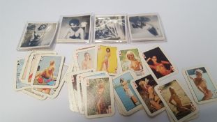A SMALL COLLECTION OF VINTAGE GLAMOUR CARDS