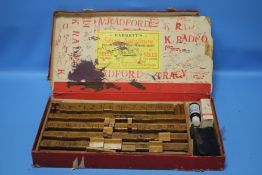 A BARRETT'S SILENT SALESMAN PRINTING SET