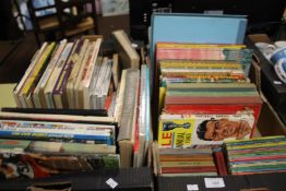 A COLLECTION OF LADYBIRD BOOKS AND A QUANTITY OF DISNEYLAND AND EAGLE BOOKS ETC.