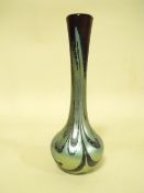 A RICHARD GOLDING PATTERN OKRA GLASS VASE