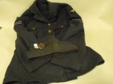 A VINTAGE SIZE NO. 14 RAF JACKET AND CAP