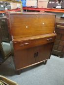 A RETRO TEAK BUREAU H-108 CM W-75 CM