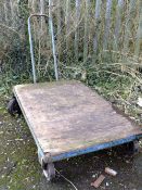 A FLATBED TROLLEY 80 CM X 120 CM