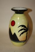 A LORNA BAILEY PYRAMIDS CERAMIC VASE