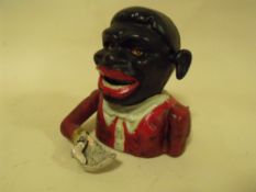 A CAST METAL LITTLE JOE MONEY BANK