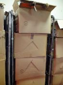 A CAGE OF MIXED ITEMS TO INCLUDE PHONE CASES, SCREEN PROTECTORS AND CD'S