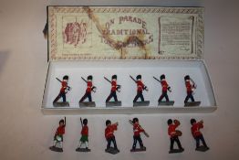 A BOXED SET OF 'ON PARADE' TOY SOLDIER FIGURES TOGETHER WITH SIX OTHERS
