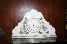 A PORTMEIRION BOTANIC GARDEN MANTEL CLOCK