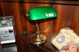 A MODERN BANKERS LAMP