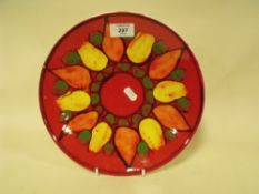 A POOLE POTTERY DELPHIS STYLE SHALLOW BOWL