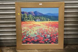 A GILT FRAMED PRINT ENTITLED 'RHAPSODY IN RED' BY ARTHUR CLARIDGE