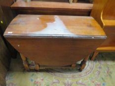 A MAHOGANY DROPLEAF TABLE A/F