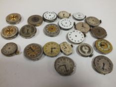 A BAG OF VINTAGE WRISTWATCH MOVEMENTS