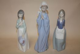 THREE FEMALE NAO FIGURES, ONE A/F