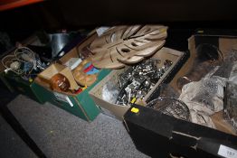 A LARGE QUANTITY OF ASSORTED SUNDRIES TO INCLUDE CUT GLASS, TOYS AND PICTURE FRAMES