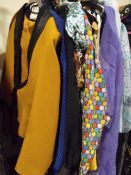 A QUANTITY OF LADIES VINTAGE CLOTHING VARIOUS 70s & 80s EXAMPLES TO INC JANE MANSFIELD. JINTY'S,