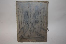 CIRCLE OF LAURENCE STEPHEN LOWRY (1887-1976). Industrial town scene with figures, bears signature