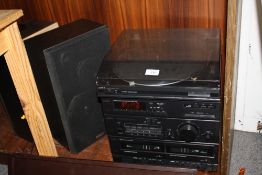 A AIWA STEREO WITH SPEAKERS