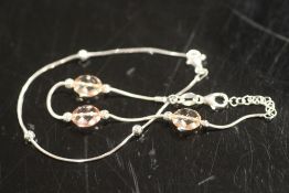 TWO MODERN SILVER / 925 BRACELETS - APPROX 6G