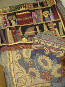 THREE VINTAGE THROWS