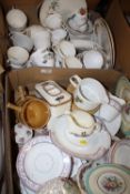 TWO TRAYS OF ASSORTED CHINA TO INCLUDE KATH CHINA