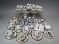 TWO BOXES OF MINIATURE TEA WARE