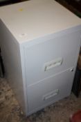 A TWO DRAWER FILING CABINET