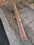 A VINTAGE DECO TRIPLETELL SNOOKER TABLE TOP GAME - MISSING RED BALL