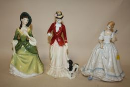 THREE ROYAL DOULTON FIGURES, SANDRA HN2401, PAULA HN3234 AND SARAH HN3384