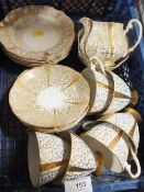 A SMALL TRAY OF QUEEN ANNE CHINA